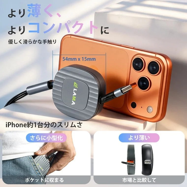 より薄く、よりコンパクトに