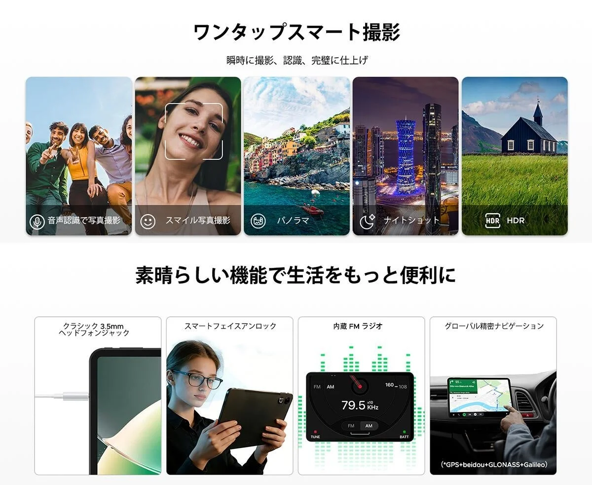 スマートデバイスの多様な機能を宣伝する