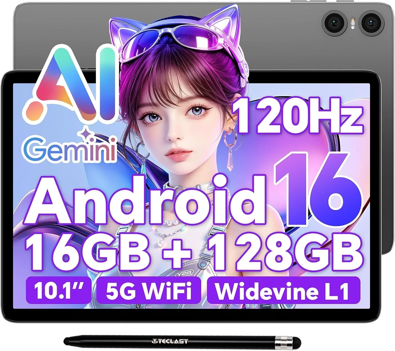 AI Gemini 120Hz Android 16など主要スペックのまとめ