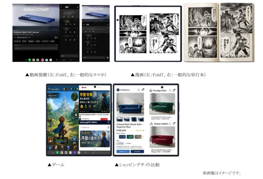 Galaxy Z Fold7の活用シーン