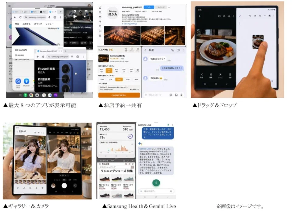 複数アプリ分割表示