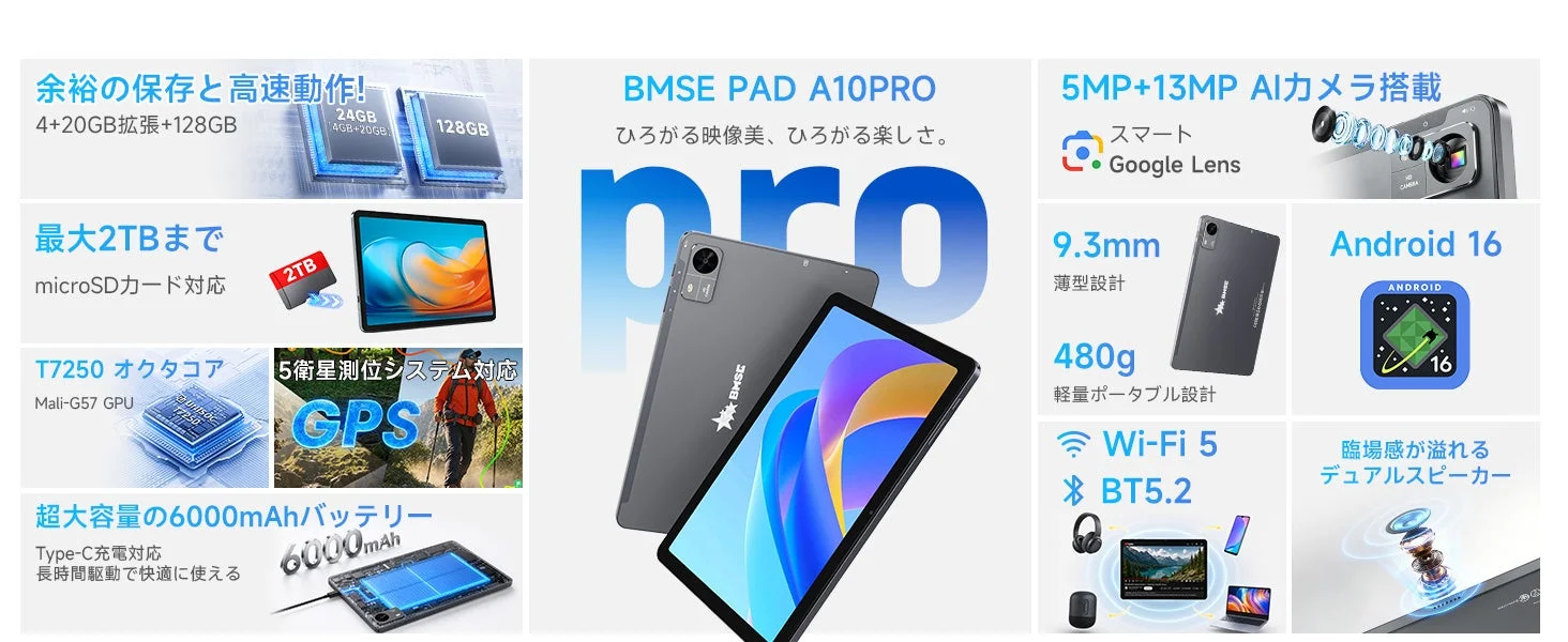 BMSE PAD A10PRO全体像