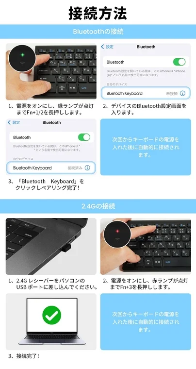 接続方法の説明