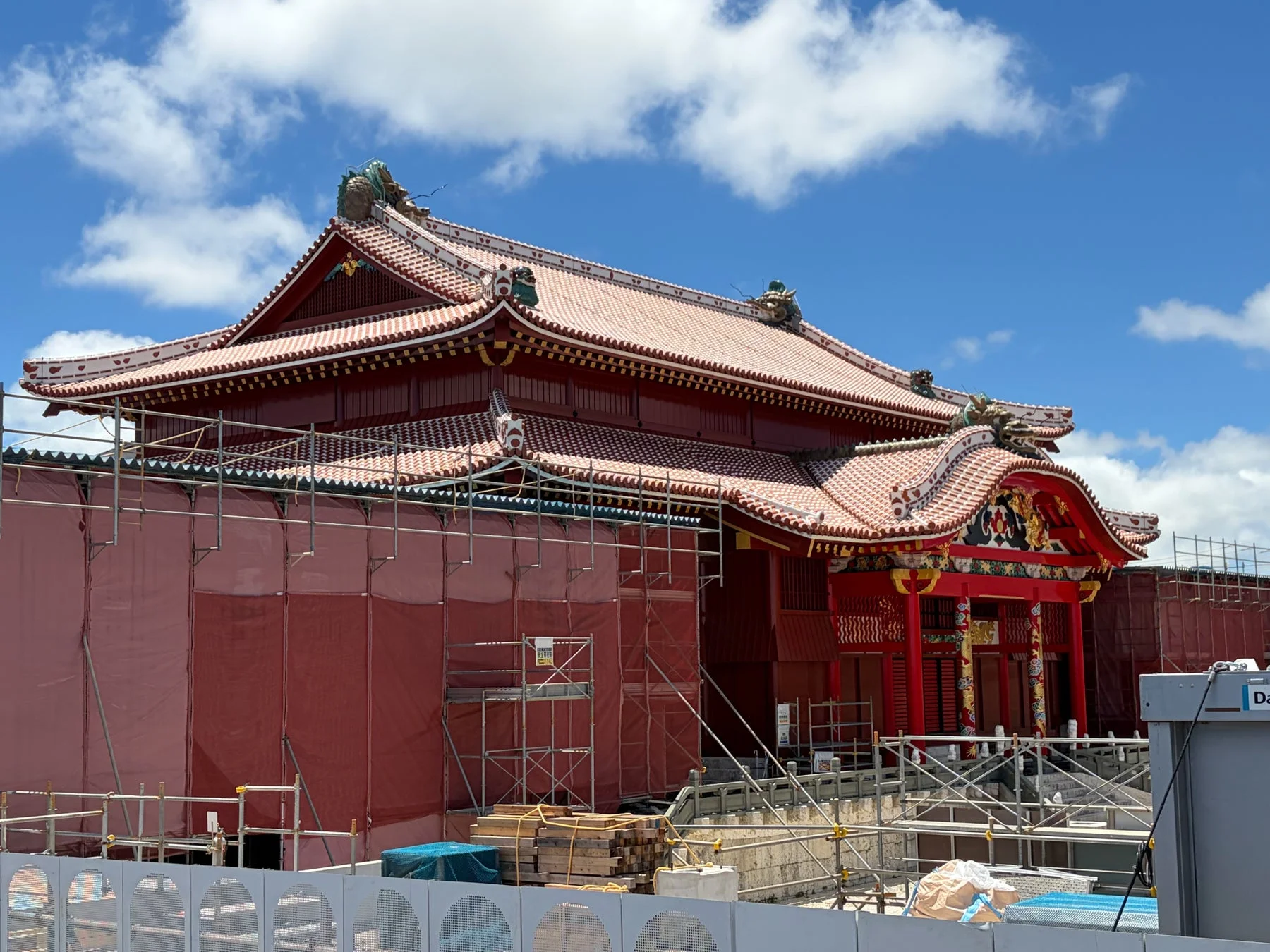 首里城修復中
