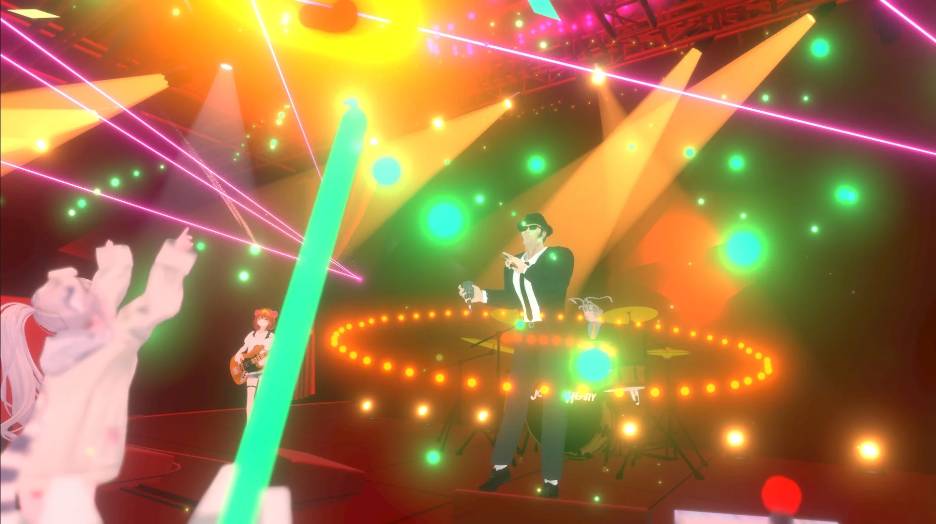 バーチャル音楽ライブの様子