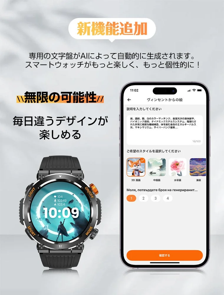 文字盤カスタマイズの画像