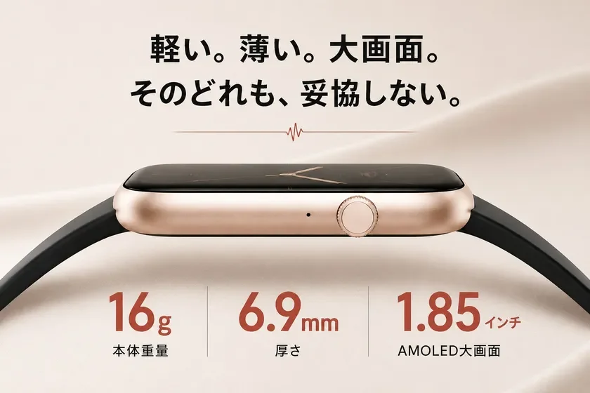 スマートウォッチ最軽量最薄