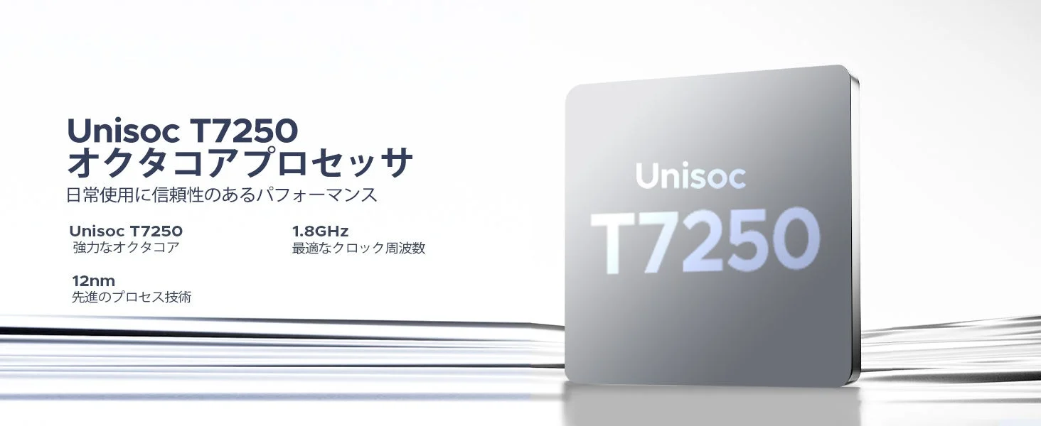 Unisoc T7250 オクタコアプロセッサ