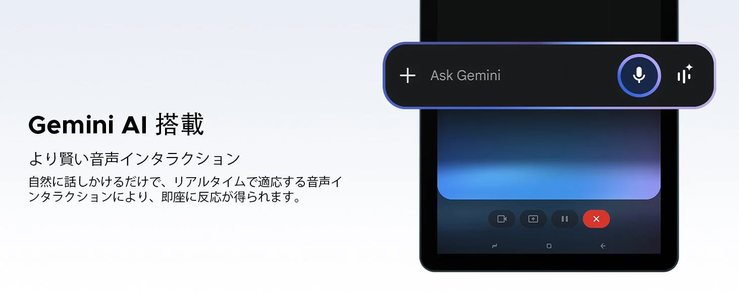 Gemini AI搭載の画面