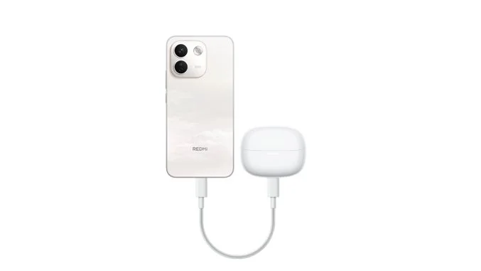 REDMIスマートフォンがイヤホンを給電