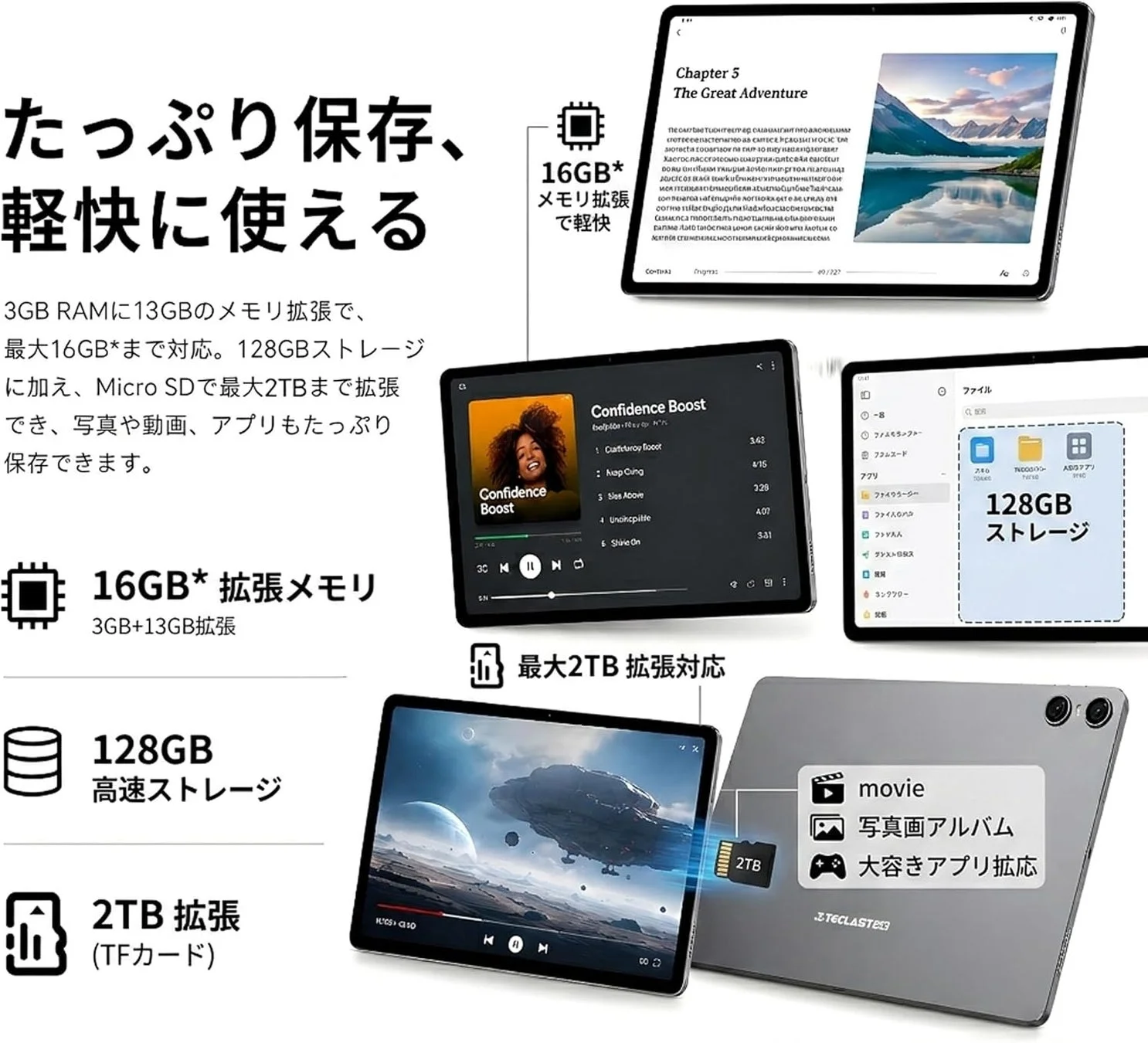 メモリ・ストレージ拡張