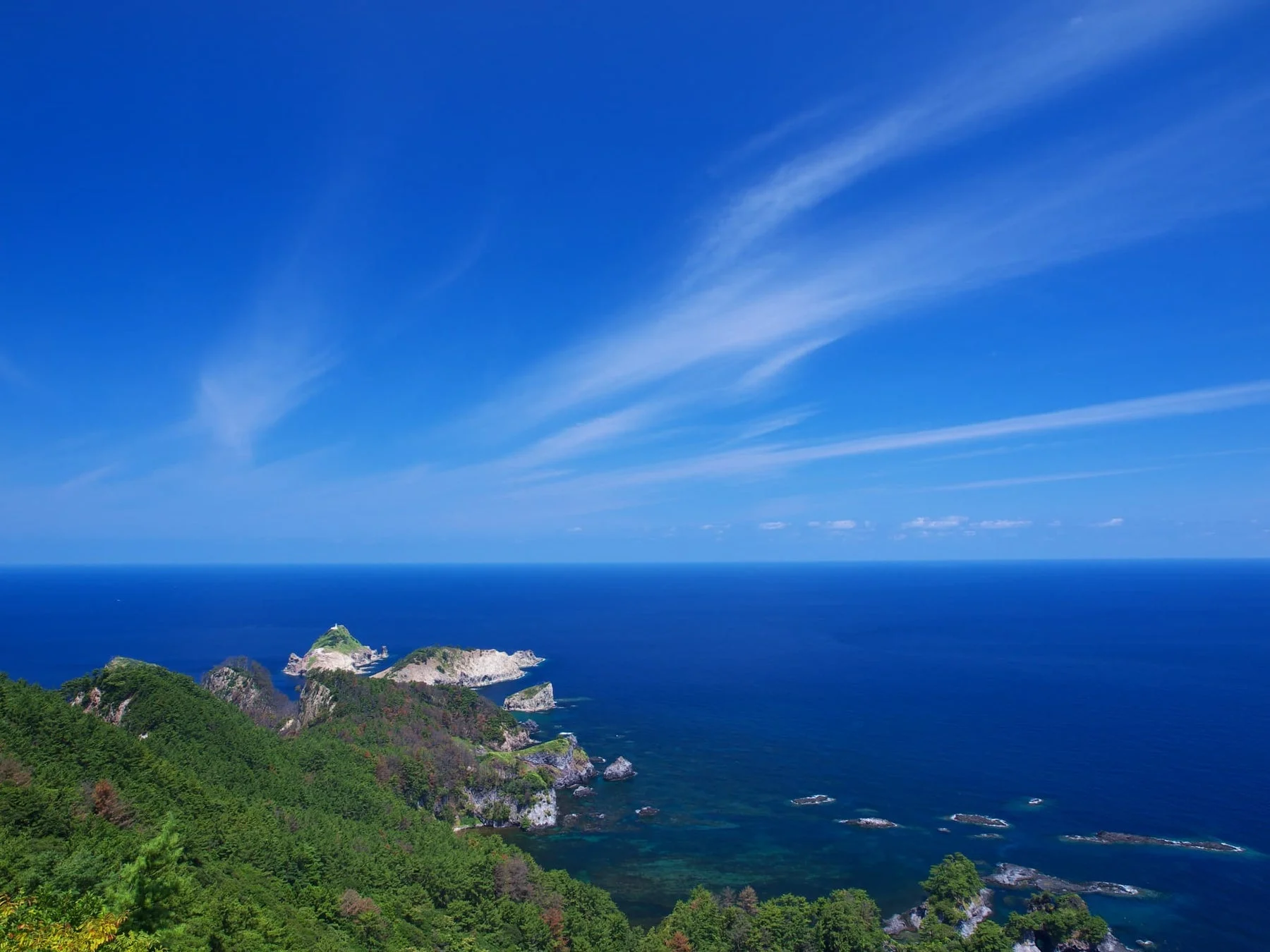 隠岐の島町の海岸線
