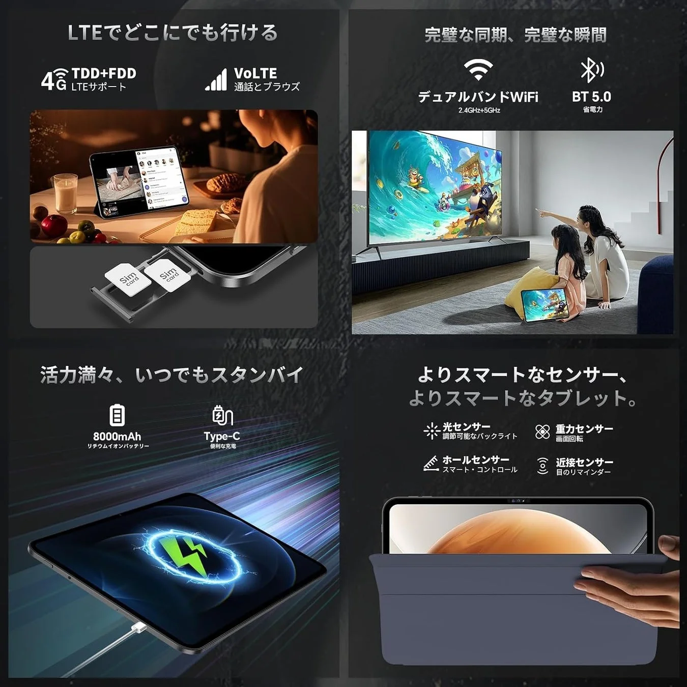 Teclast T65 バッテリー・接続性