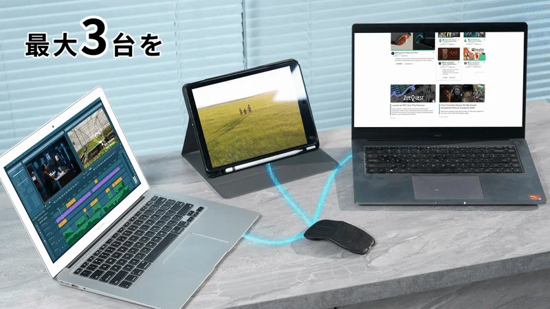 最大3台のデバイスを操作