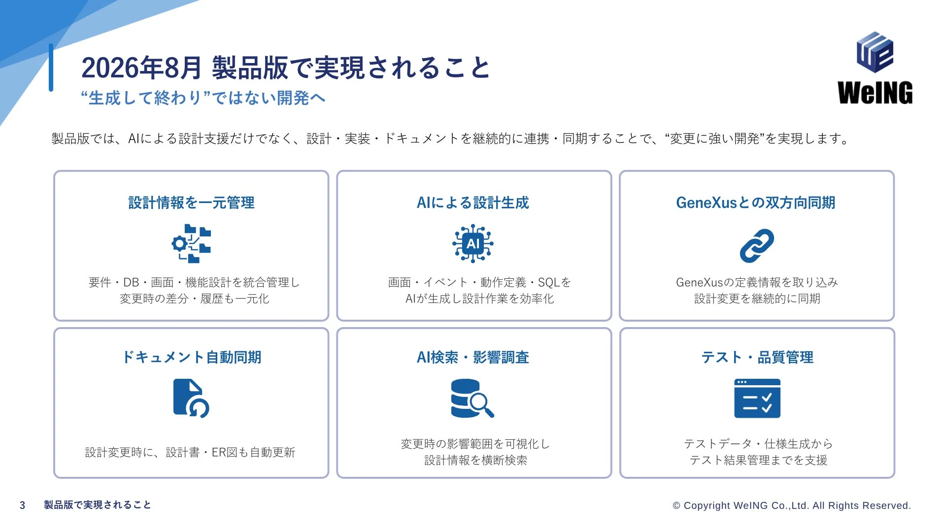 製品版で実現されること