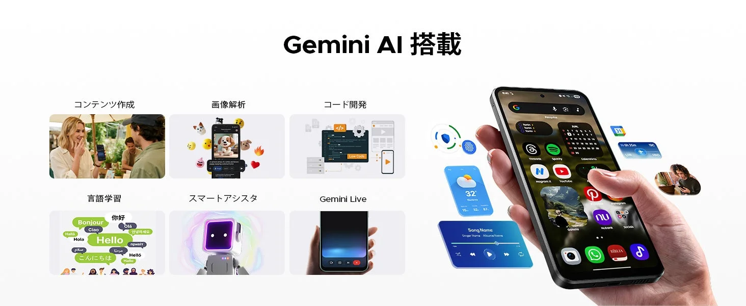 Gemini AI搭載