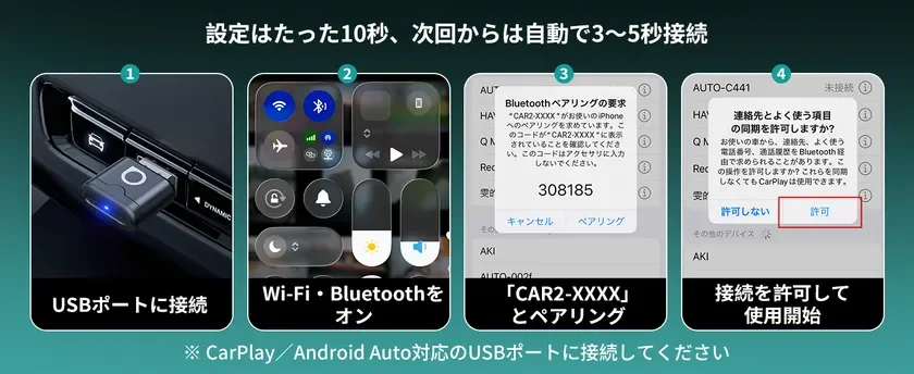 接続4ステップ