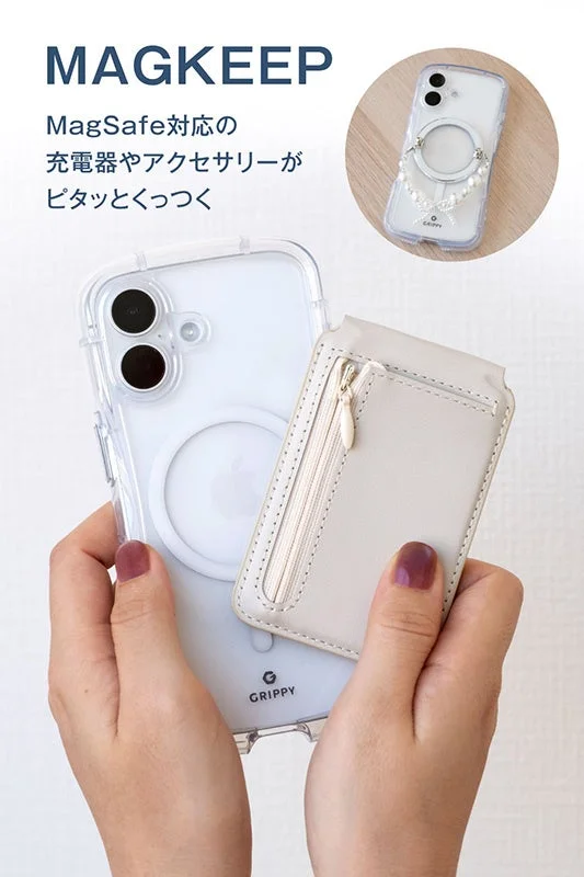 MagSafe対応アクセサリーがピタッとくっつく